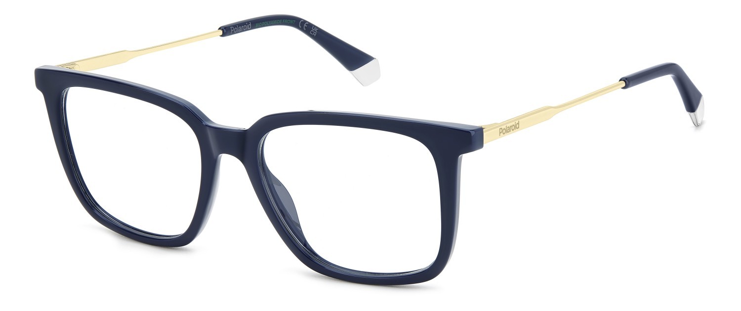 Eyeglasses Polaroid Pld D565 109354 PJP color blue shape rectangle 