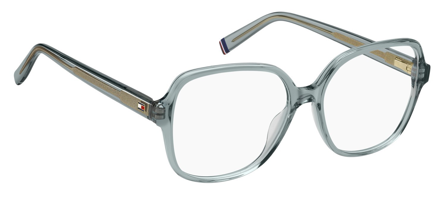 Occhiali da vista Tommy Hilfiger Th 2228 109356 ZI9 colore teal forma quadrato 