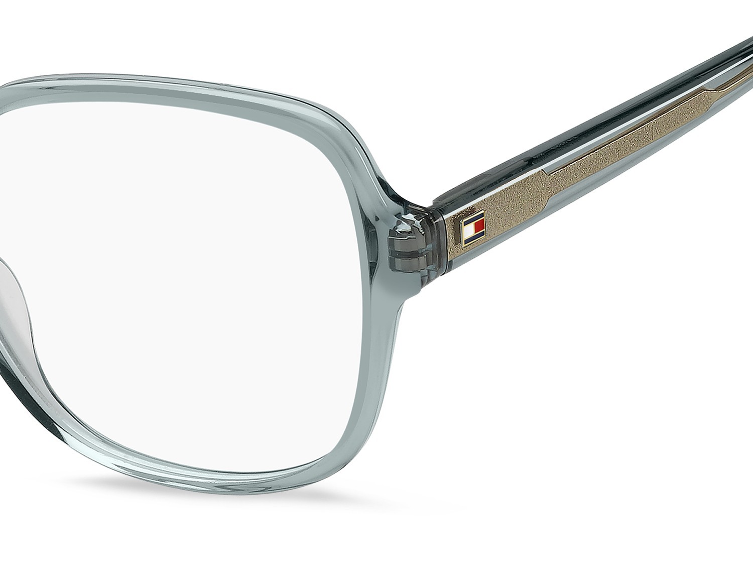 Occhiali da vista Tommy Hilfiger Th 2228 109356 ZI9 colore teal forma quadrato 