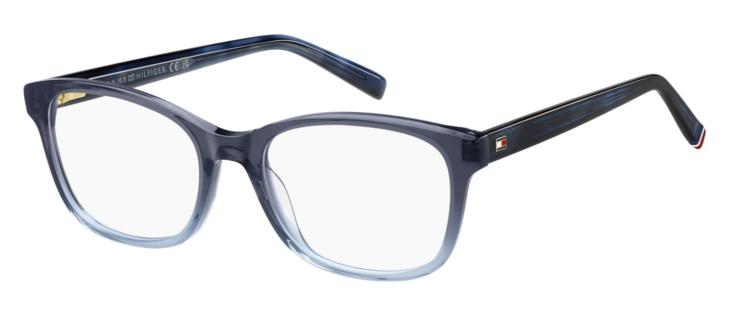 Occhiali da vista Tommy Hilfiger Th 2229 109357 WTA colore blue shaded forma rettangolare 