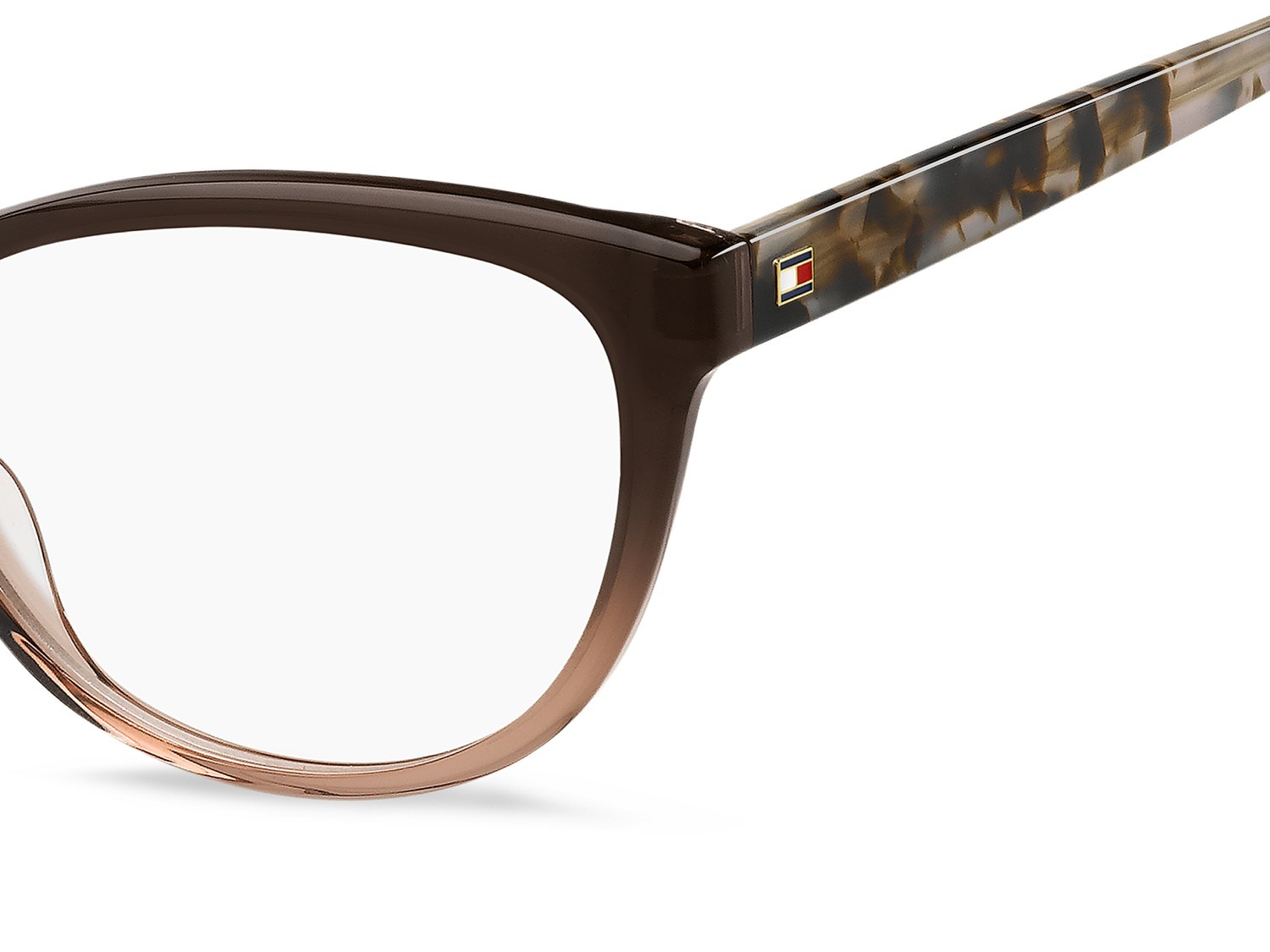 Occhiali da vista Tommy Hilfiger Th 2230 109358 59I colore brown shaded pink forma cat eye 