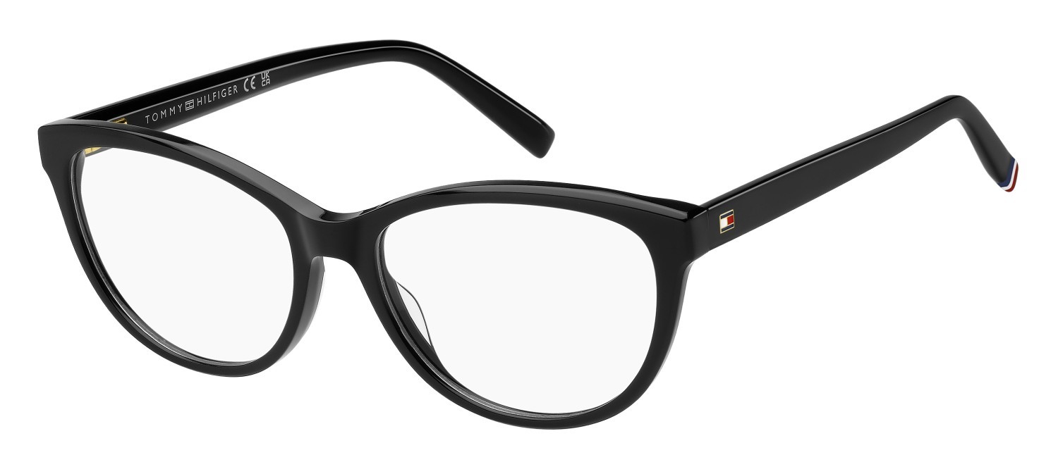 Occhiali da vista Tommy Hilfiger Th 2230 109358 807 colore black forma cat eye 