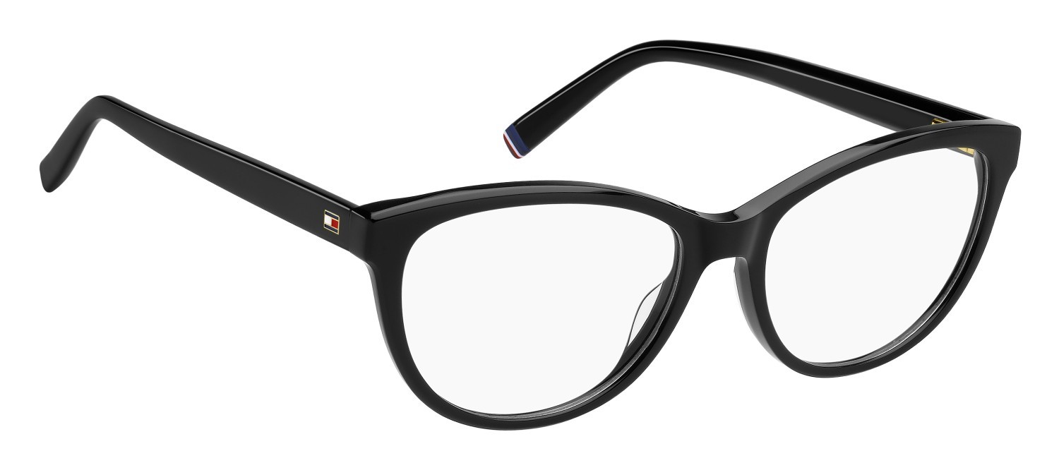 Occhiali da vista Tommy Hilfiger Th 2230 109358 807 colore black forma cat eye 
