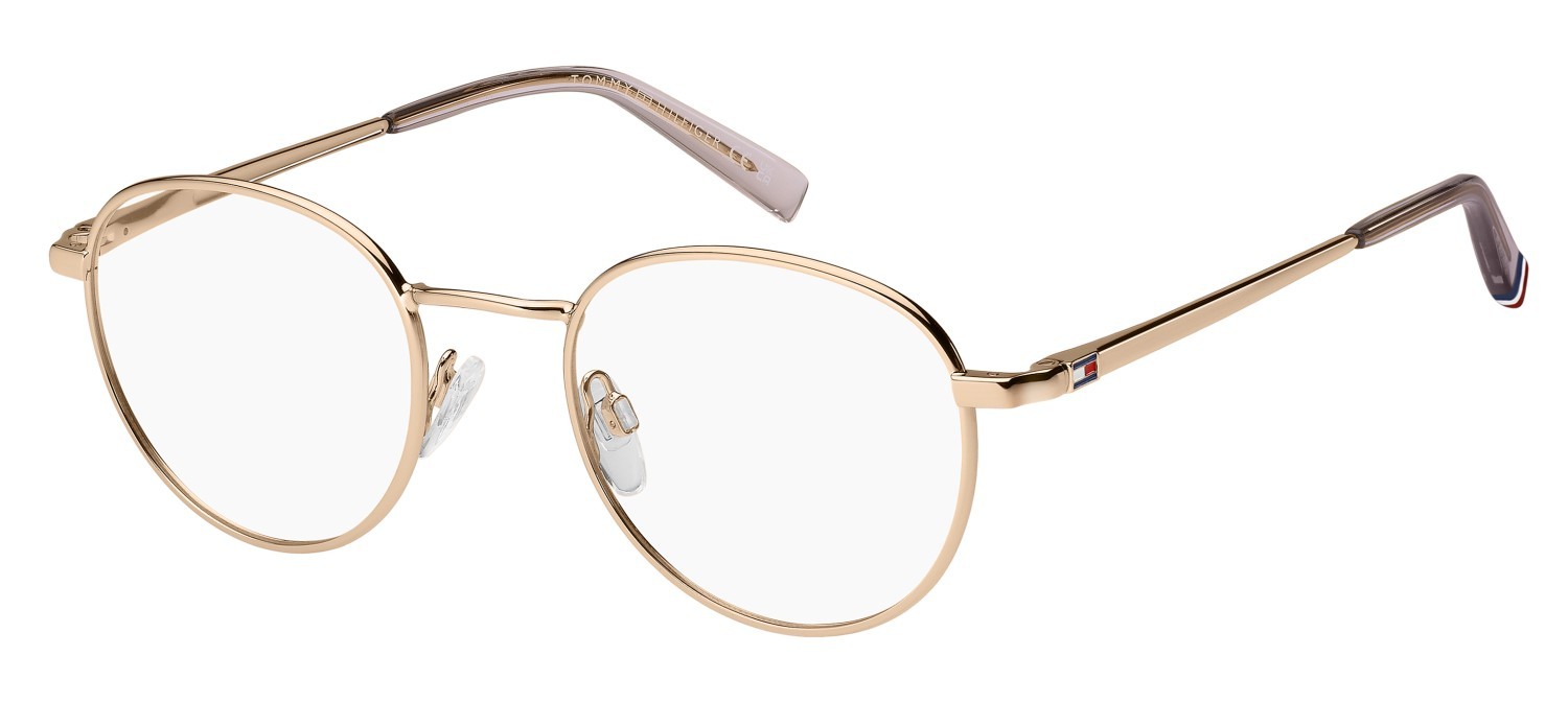 Occhiali da vista Tommy Hilfiger Th 2222 109360 DDB colore gold copper forma pantos 