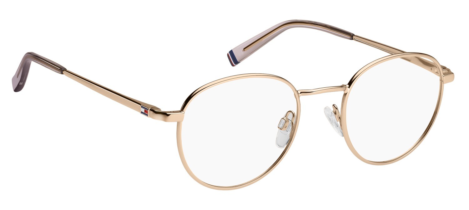 Occhiali da vista Tommy Hilfiger Th 2222 109360 DDB colore gold copper forma pantos 