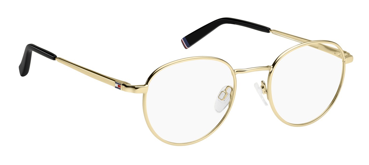 Occhiali da vista Tommy Hilfiger Th 2222 109360 J5G colore gold forma pantos 