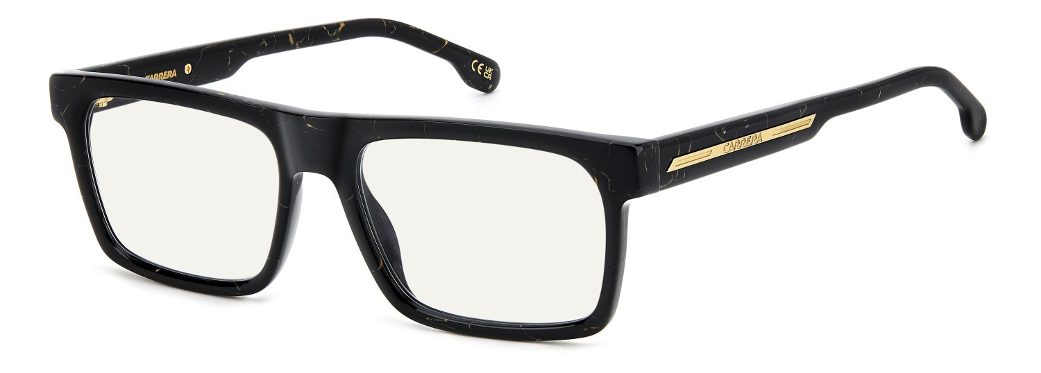 Brillen Carrera Victory C 11 109368 2M2 farbe black gold form rechteckig gläser blue mirror