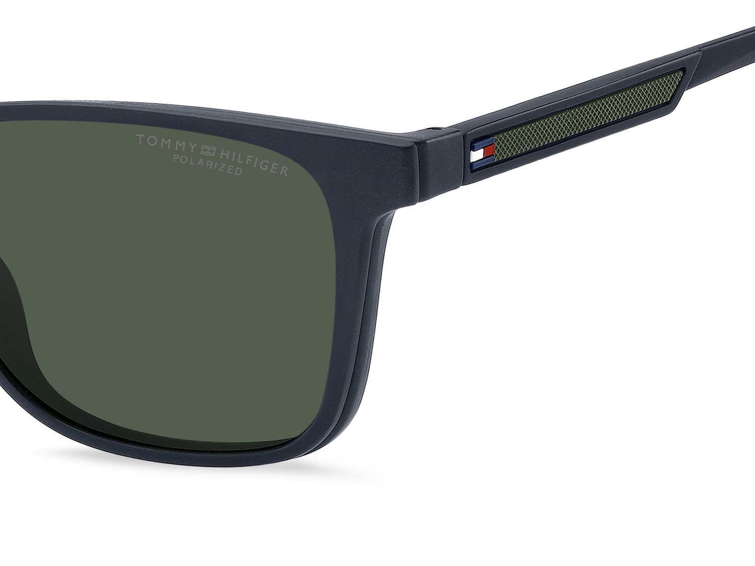 Occhiali da vista Tommy Hilfiger Th 2203/C 109370 RNB colore blue green forma rettangolare lenti green polarized