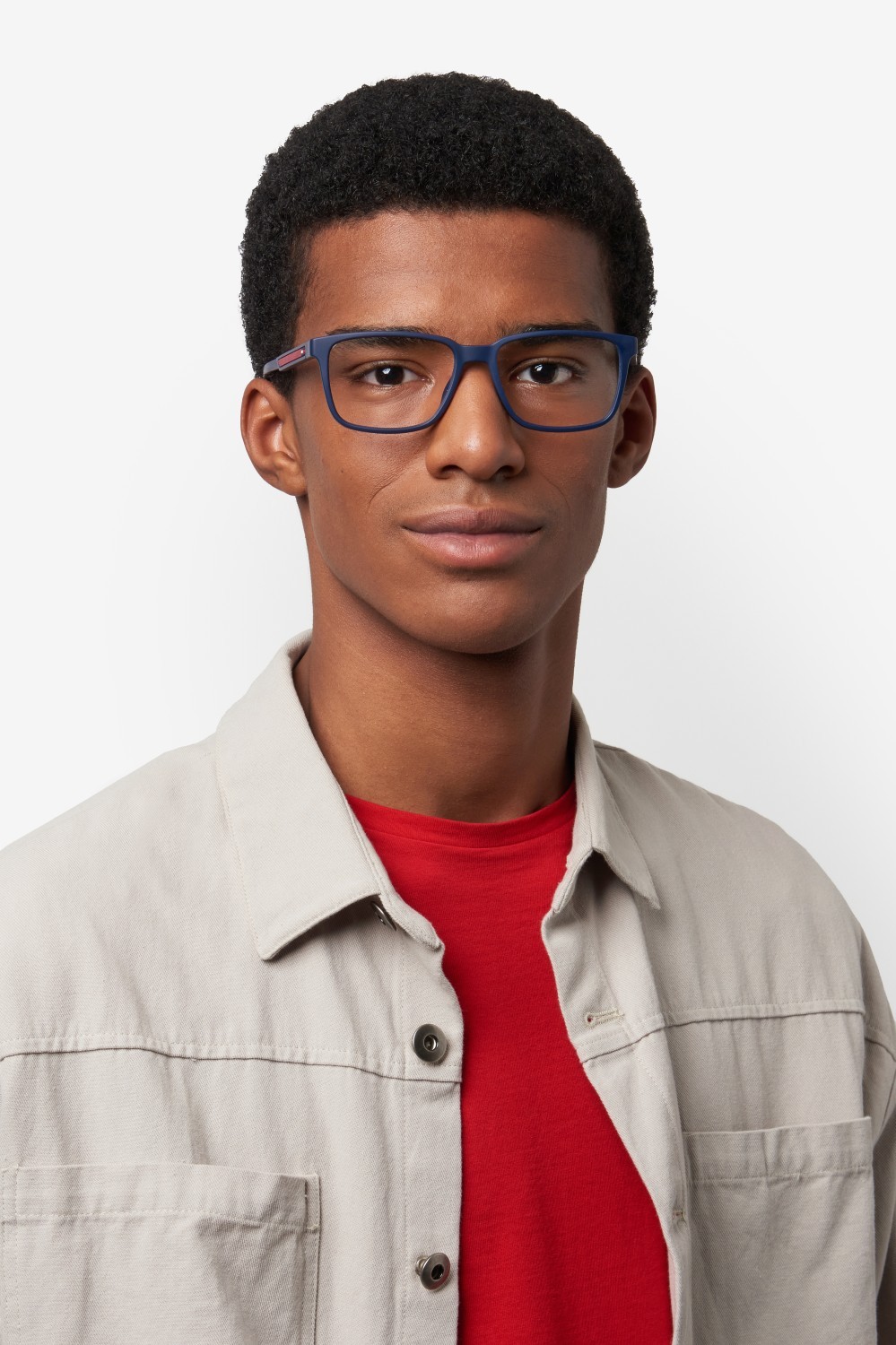 Occhiali da vista Tommy Hilfiger Th 2206 109373 8RU colore blue red forma rettangolare 