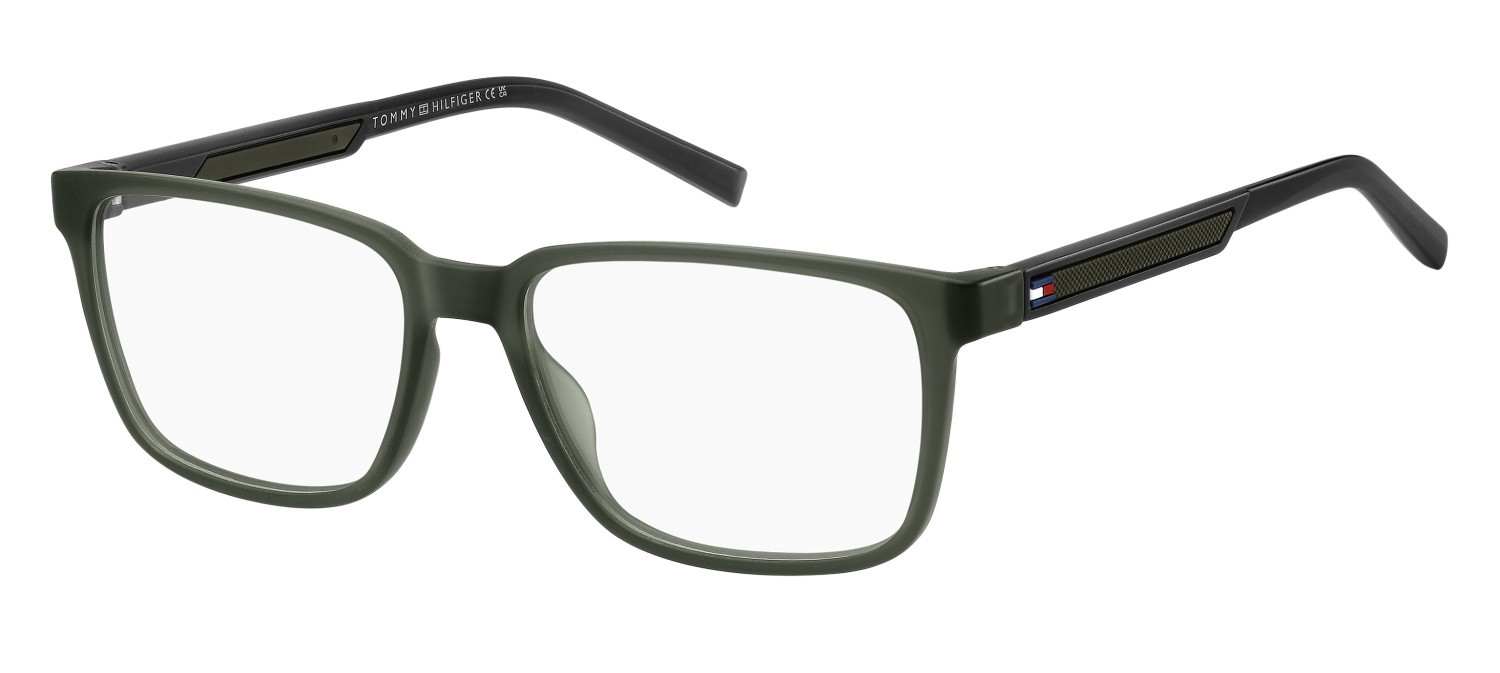 Occhiali da vista Tommy Hilfiger Th 2206 109373 8YW colore green grey forma rettangolare 