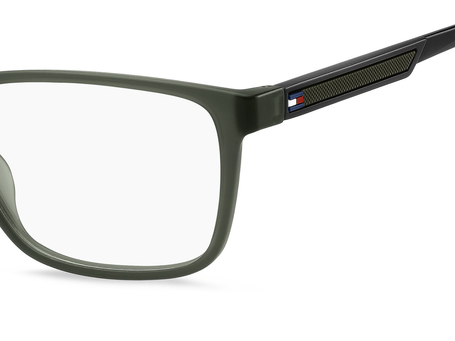 Occhiali da vista Tommy Hilfiger Th 2206 109373 8YW colore green grey forma rettangolare 