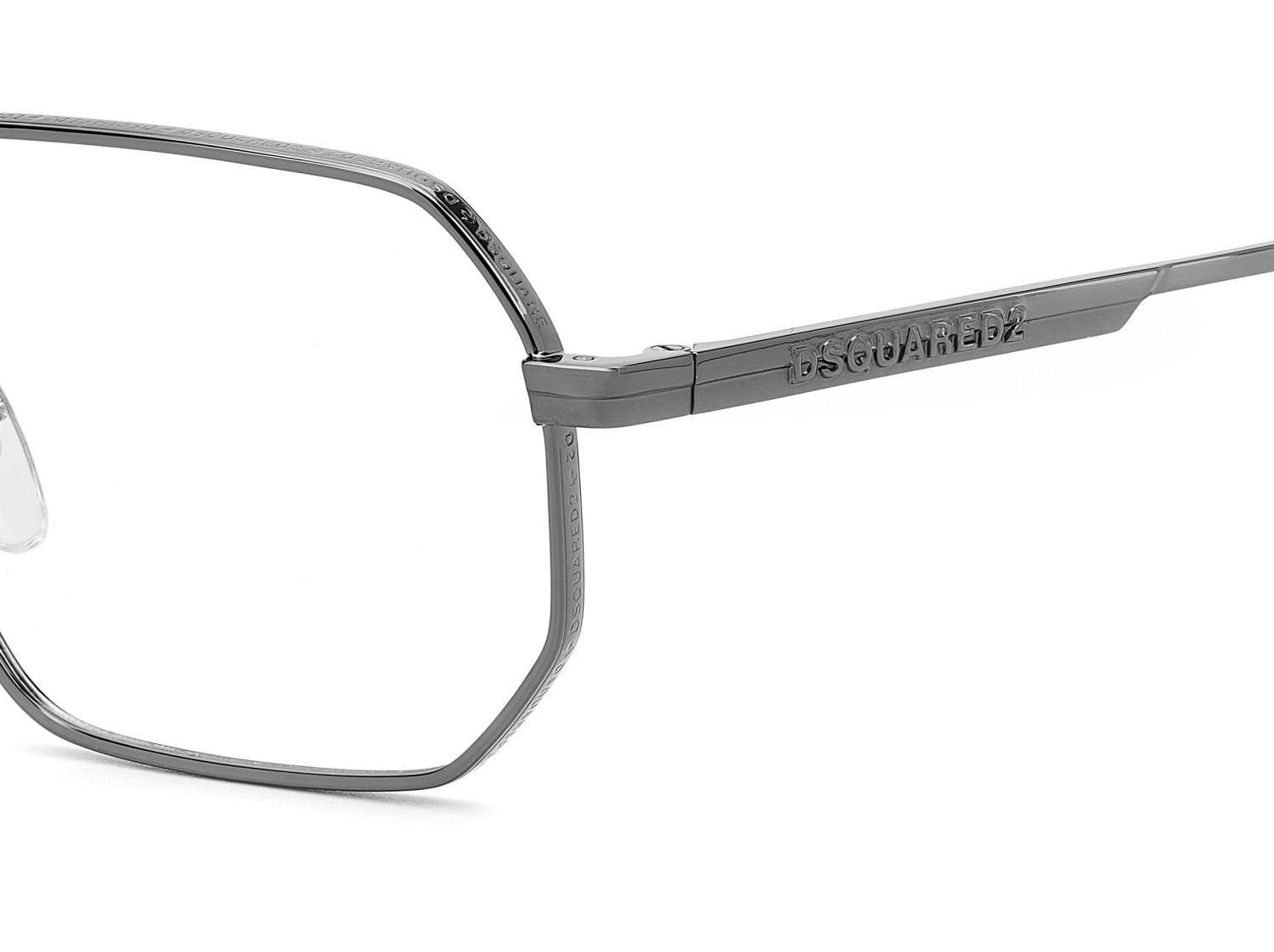 Occhiali da vista Dsquared2 D2 0158 109379 KJ1 colore dark ruthenium forma rettangolare 