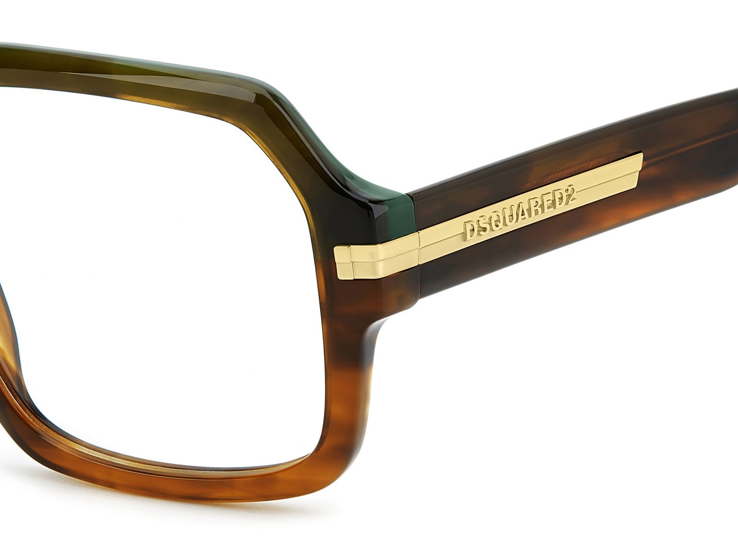Occhiali da vista Dsquared2 D2 0162 109380 EX4 colore brown horn forma quadrato 