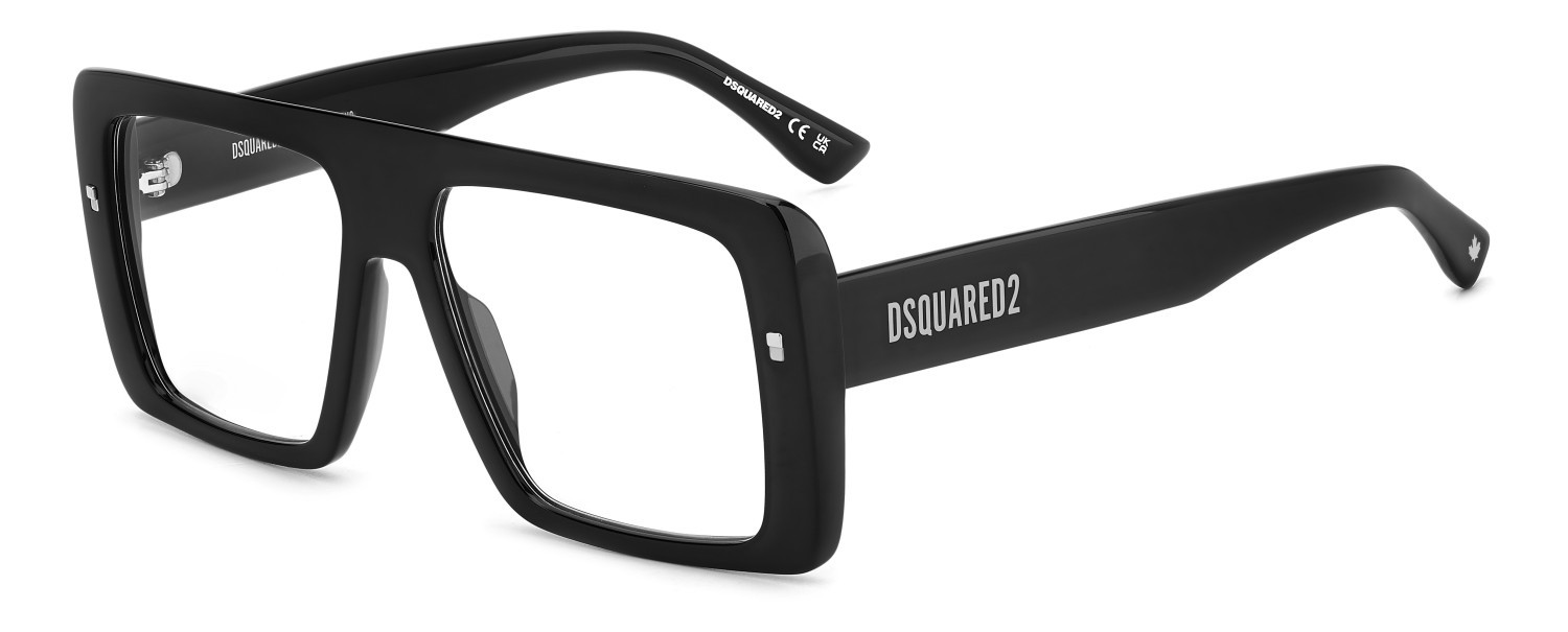 Occhiali da vista Dsquared2 D2 0166 109382 284 colore black ruthenium forma rettangolare 