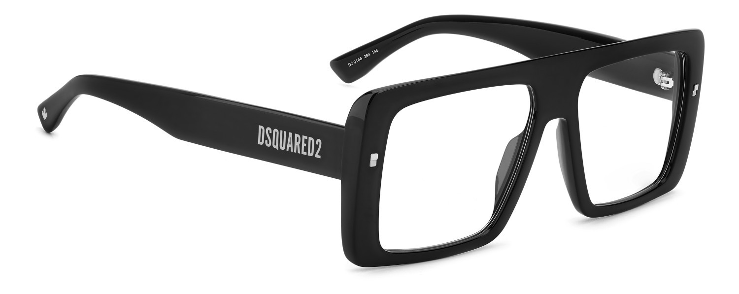 Occhiali da vista Dsquared2 D2 0166 109382 284 colore black ruthenium forma rettangolare 