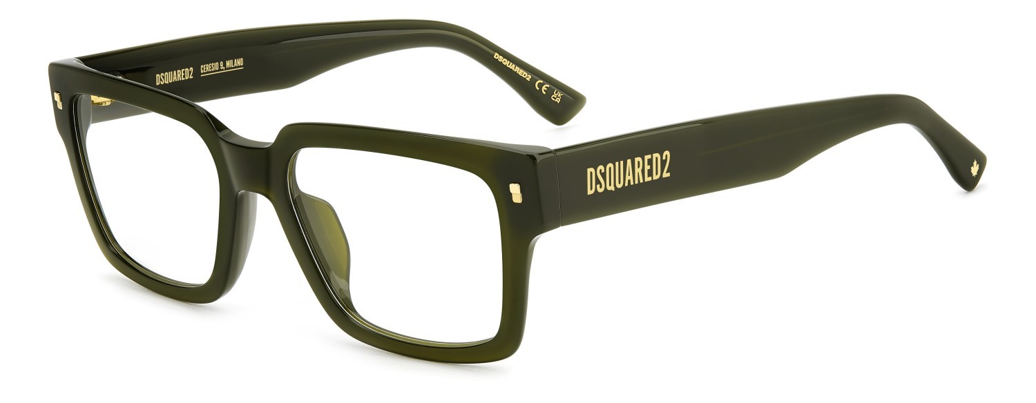 Eyeglasses Dsquared2 D2 0167/G 109383 1ED color green shape rectangle 