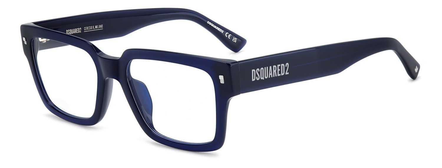 Occhiali da vista Dsquared2 D2 0167/G 109383 PJP colore blue forma rettangolare 