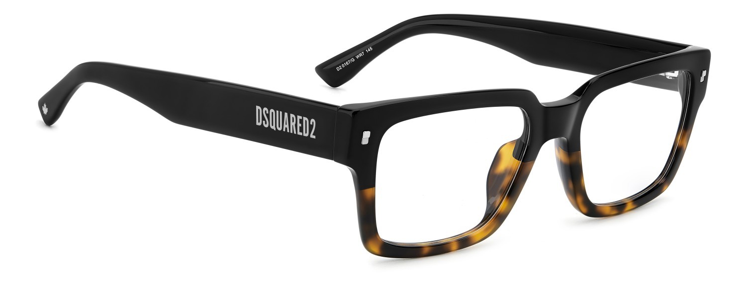 Eyeglasses Dsquared2 D2 0167/G 109383 WR7 color black havana shape rectangle 