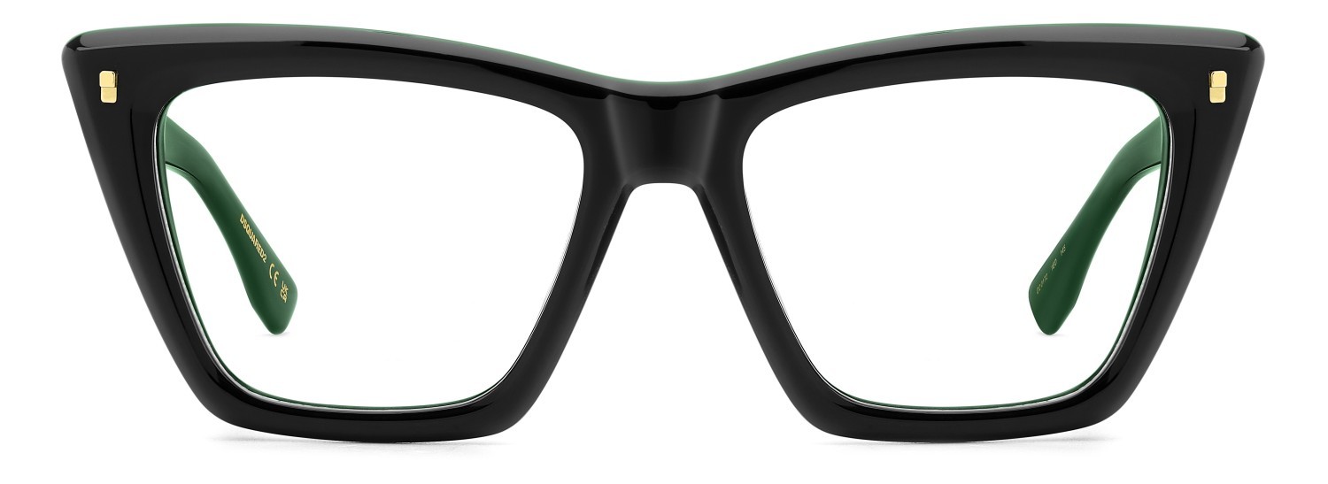 Occhiali da vista Dsquared2 D2 0172 109385 1ED colore green forma rettangolare 