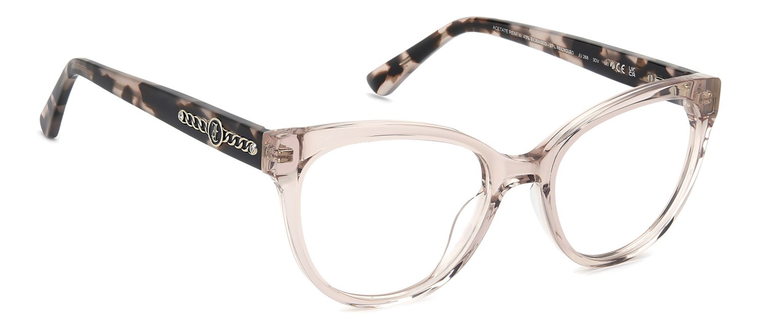Brillen Juicy Couture Ju 268 109393 3DV farbe crystal pink form cat-eye 