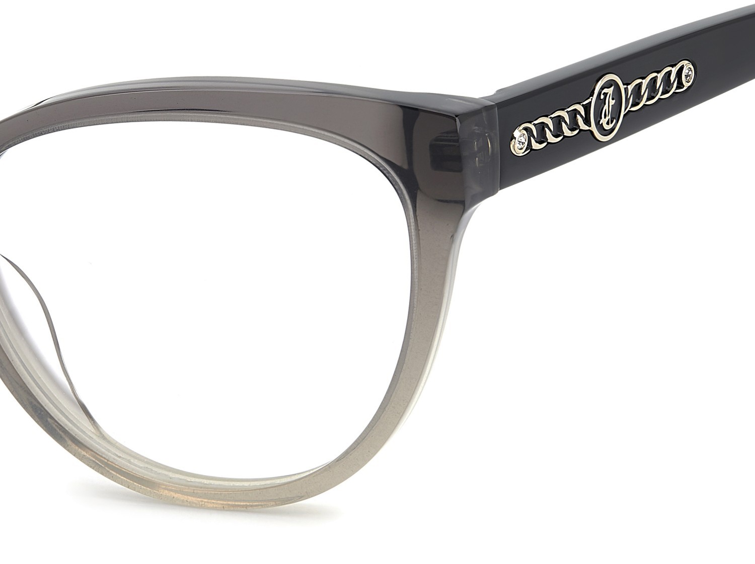 Brillen Juicy Couture Ju 268 109393 Y6K farbe grey glitter black form cat-eye 