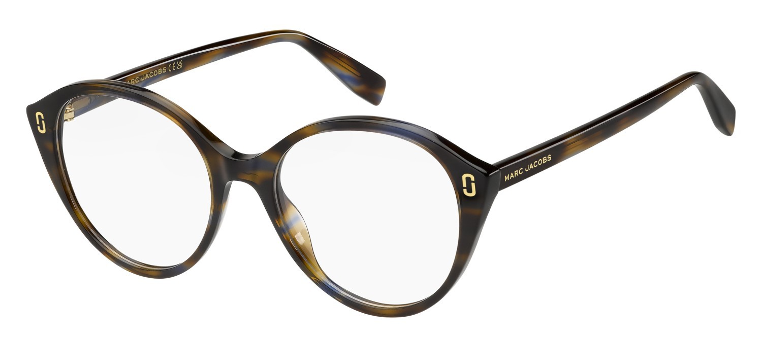 Occhiali da vista Marc Jacobs Mj 1123 109403 IWF colore horn brown blue forma cat eye 