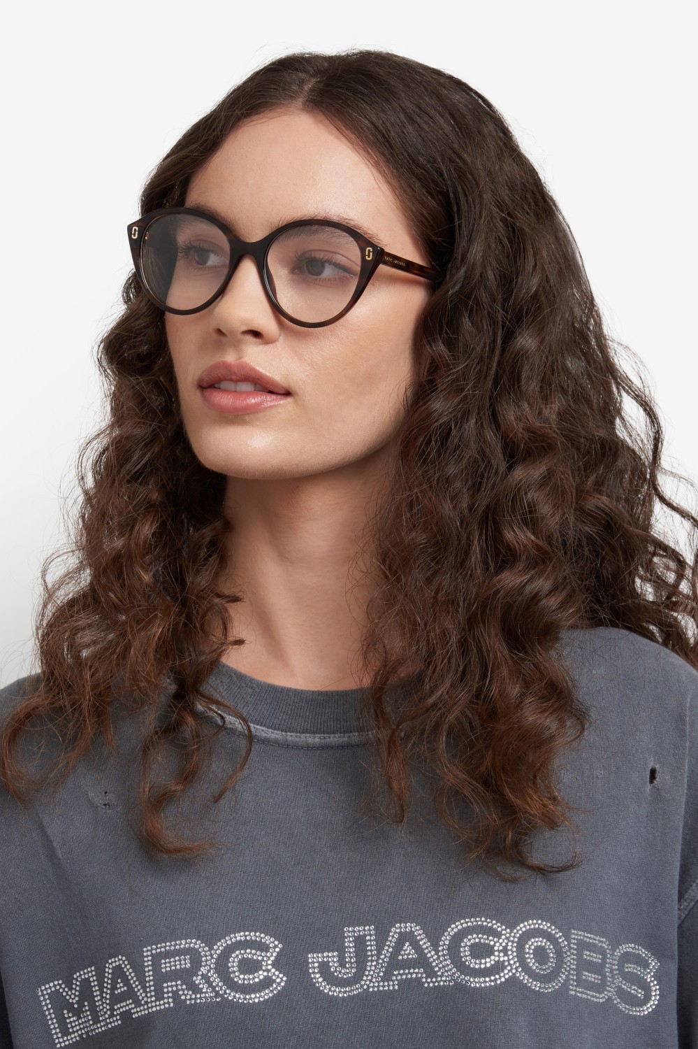 Occhiali da vista Marc Jacobs Mj 1123 109403 IWF colore horn brown blue forma cat eye 