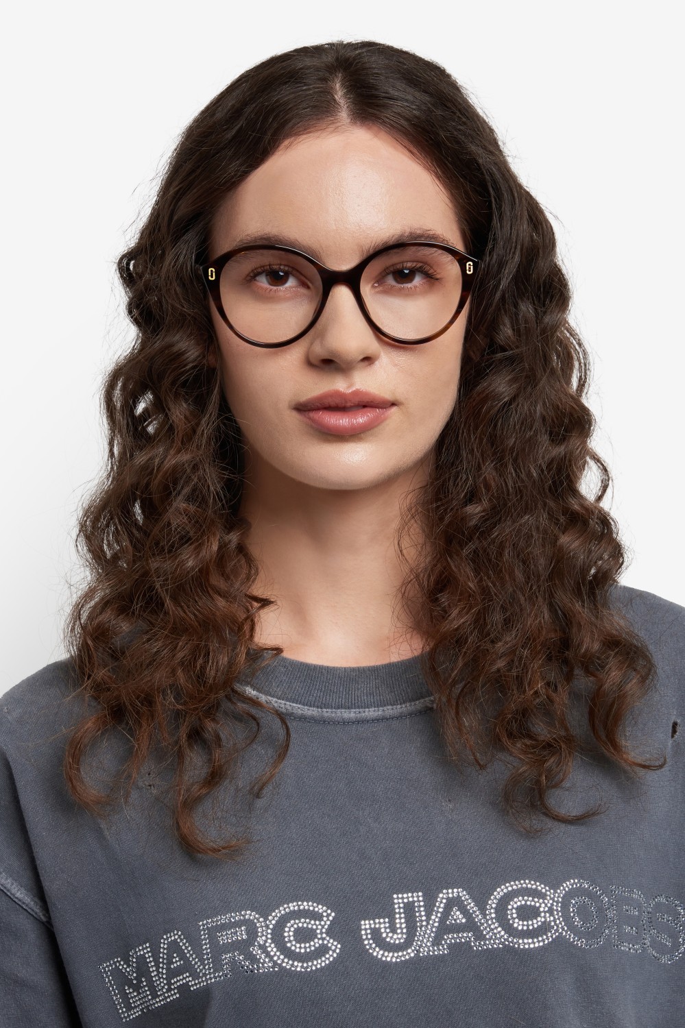 Occhiali da vista Marc Jacobs Mj 1123 109403 IWF colore horn brown blue forma cat eye 