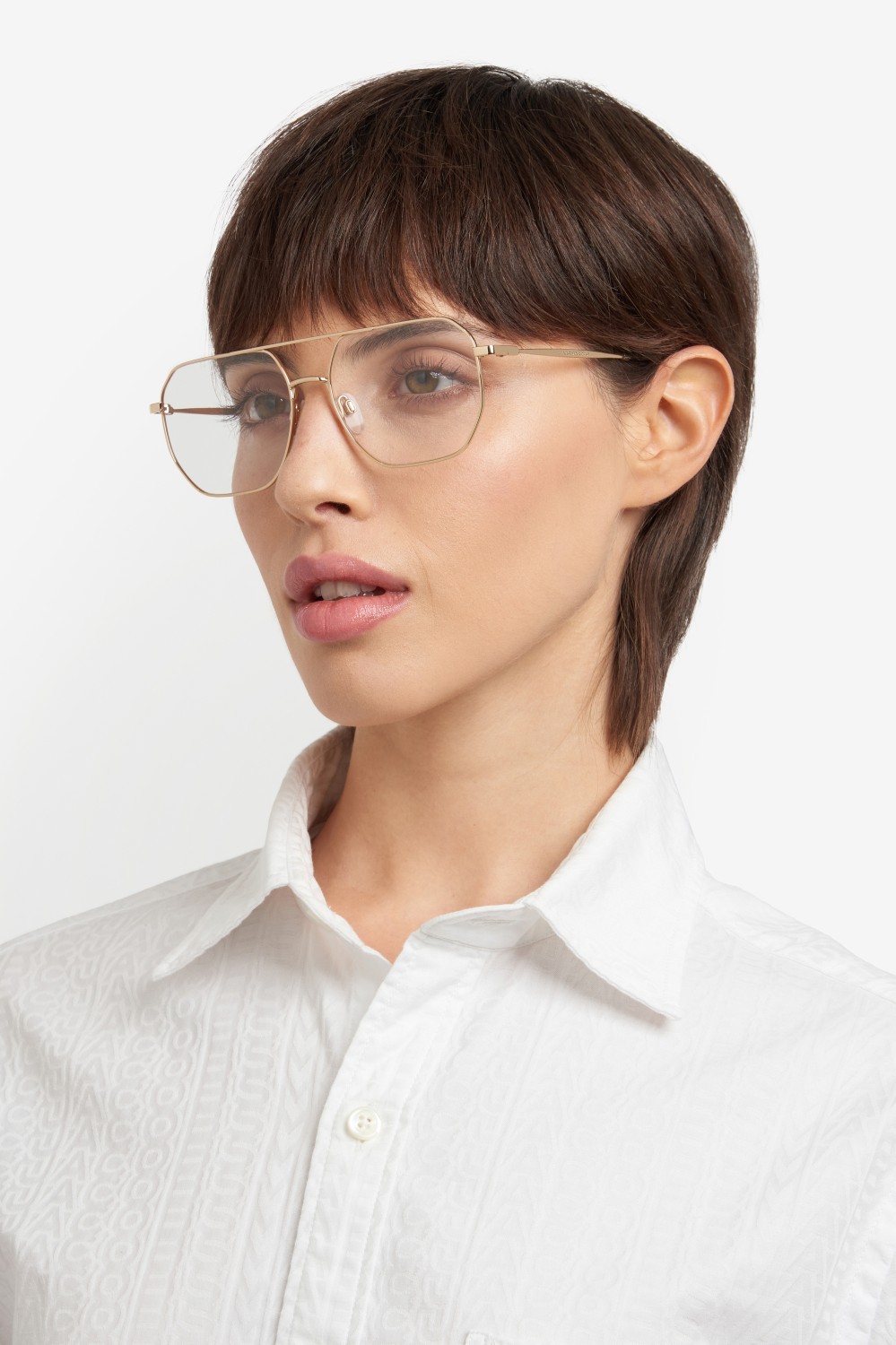 Eyeglasses Marc Jacobs 832 109406 J5G color gold shape rectangle 