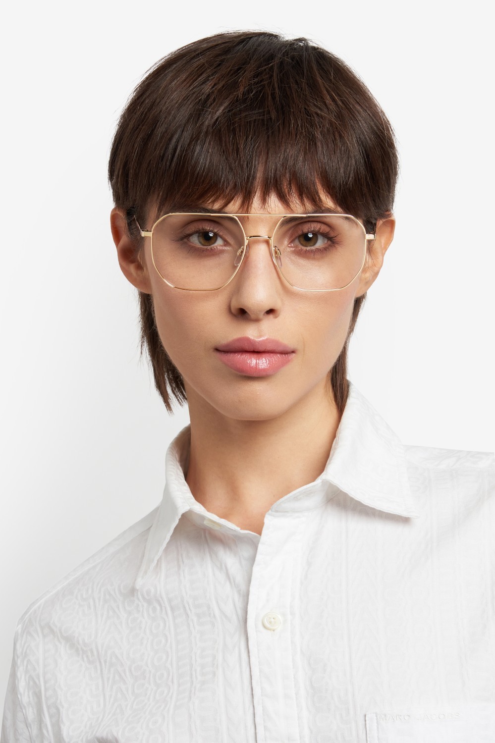 Eyeglasses Marc Jacobs 832 109406 J5G color gold shape rectangle 
