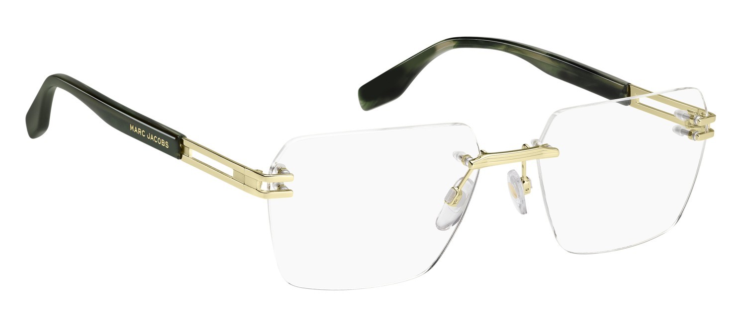 Eyeglasses Marc Jacobs 841 109411 PEF color gold green shape rectangle 