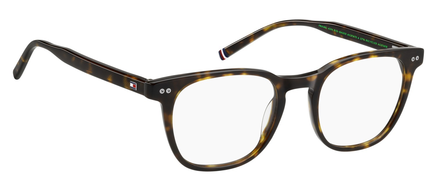 Occhiali da vista Tommy Hilfiger Th 2187 109415 086 colore havana forma rettangolare 
