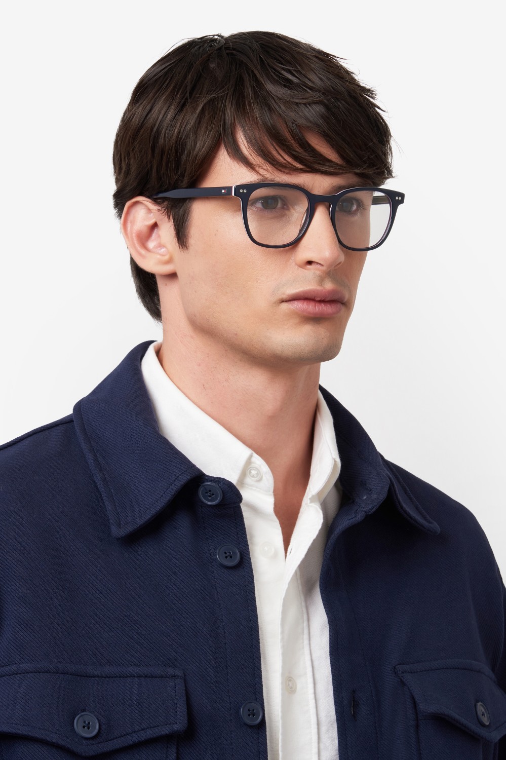 Eyeglasses Tommy Hilfiger Th 2187 109415 PJP color blue shape rectangle 
