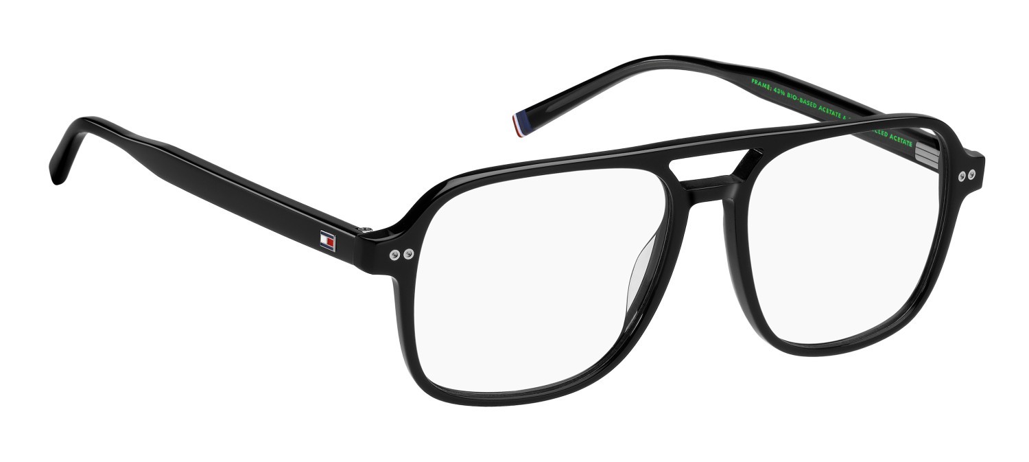Eyeglasses Tommy Hilfiger Th 2188 109418 807 color black shape square 