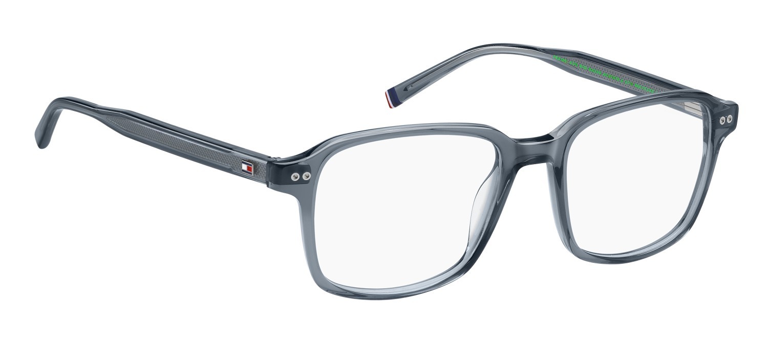 Occhiali da vista Tommy Hilfiger Th 2190 109419 KAY colore shaded dark blue texture grey trans forma rettangolare 