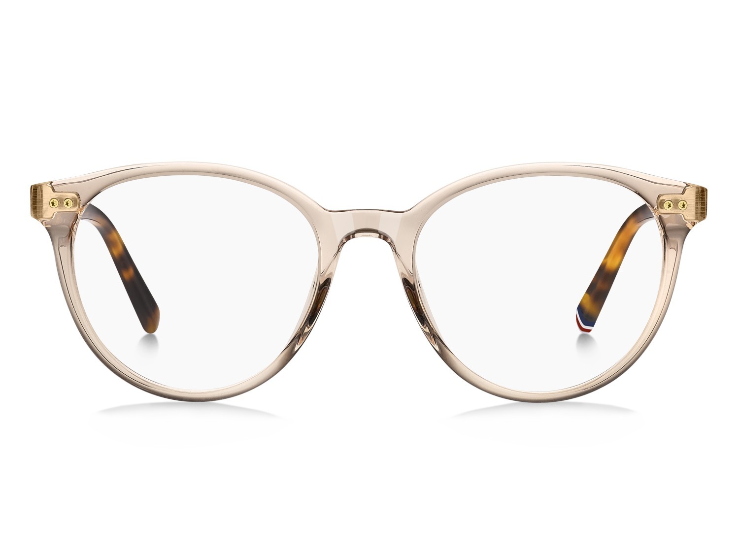 Occhiali da vista Tommy Hilfiger Th 2215 109421 733 colore peach forma pantos 