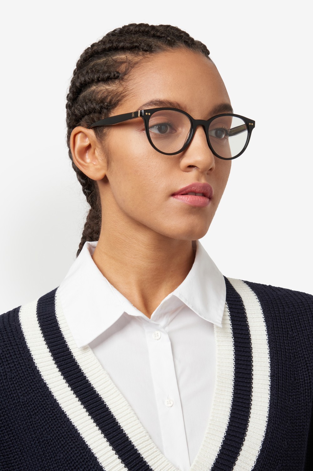 Occhiali da vista Tommy Hilfiger Th 2215 109421 807 colore black forma pantos 