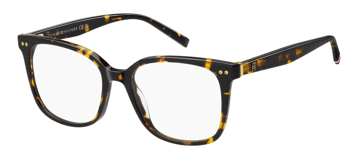 Occhiali da vista Tommy Hilfiger Th 2214 109422 086 colore havana forma rettangolare 