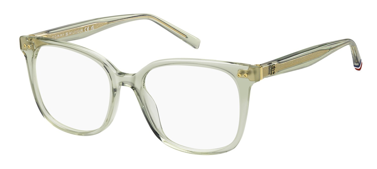 Occhiali da vista Tommy Hilfiger Th 2214 109422 1ED colore green forma rettangolare 