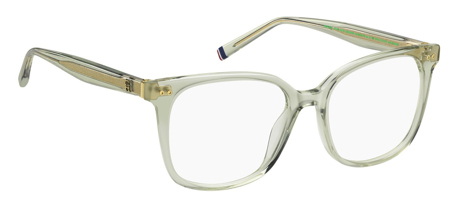 Occhiali da vista Tommy Hilfiger Th 2214 109422 1ED colore green forma rettangolare 