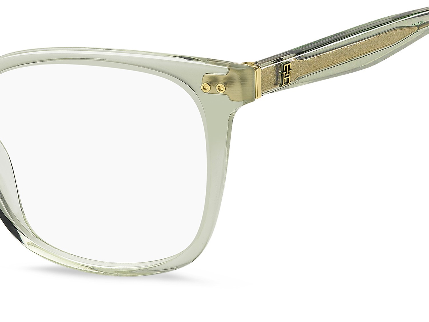 Occhiali da vista Tommy Hilfiger Th 2214 109422 1ED colore green forma rettangolare 
