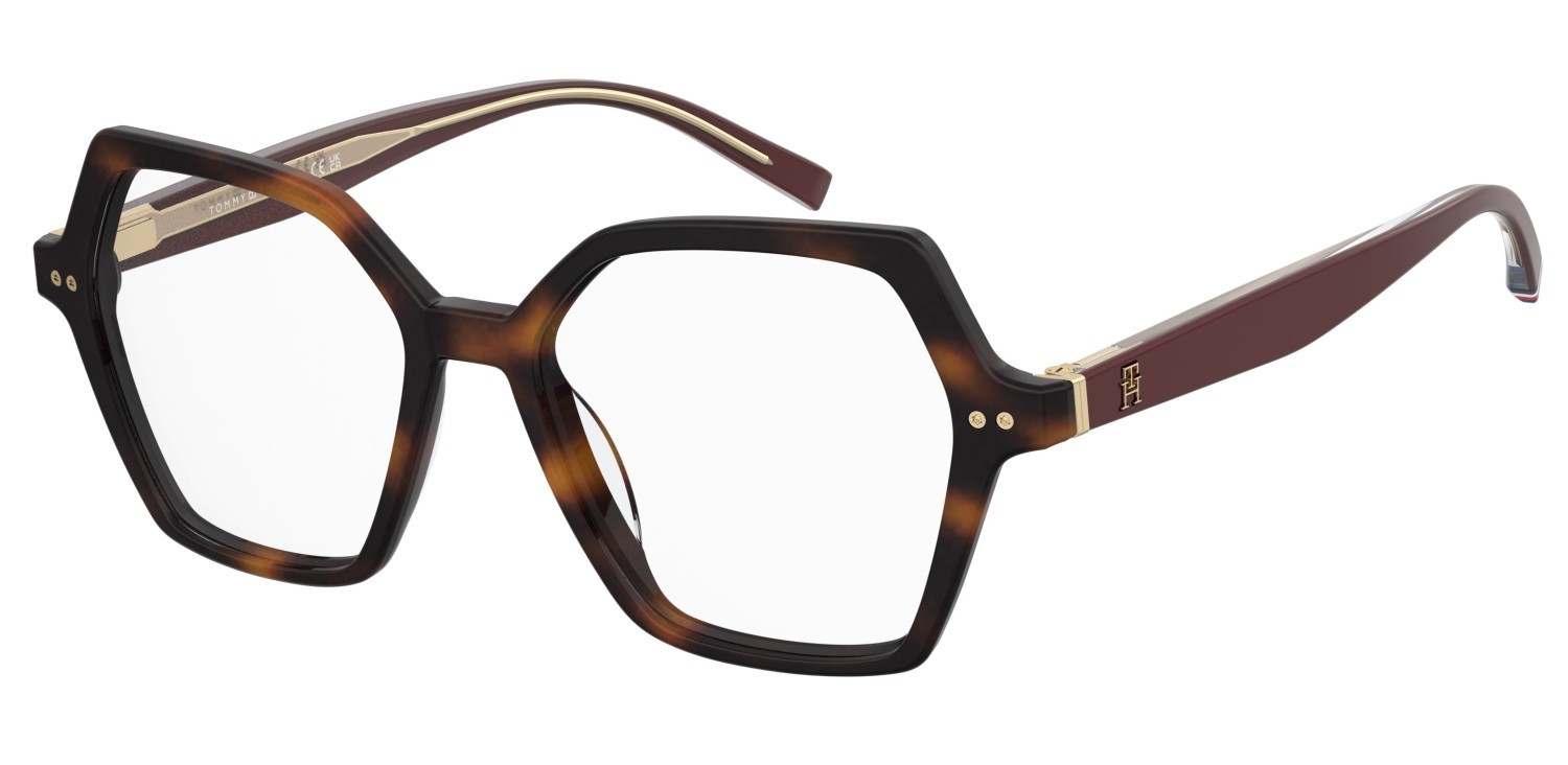 Brillen Tommy Hilfiger Th 2216 109423 05L farbe havana 2 form schmetterling 