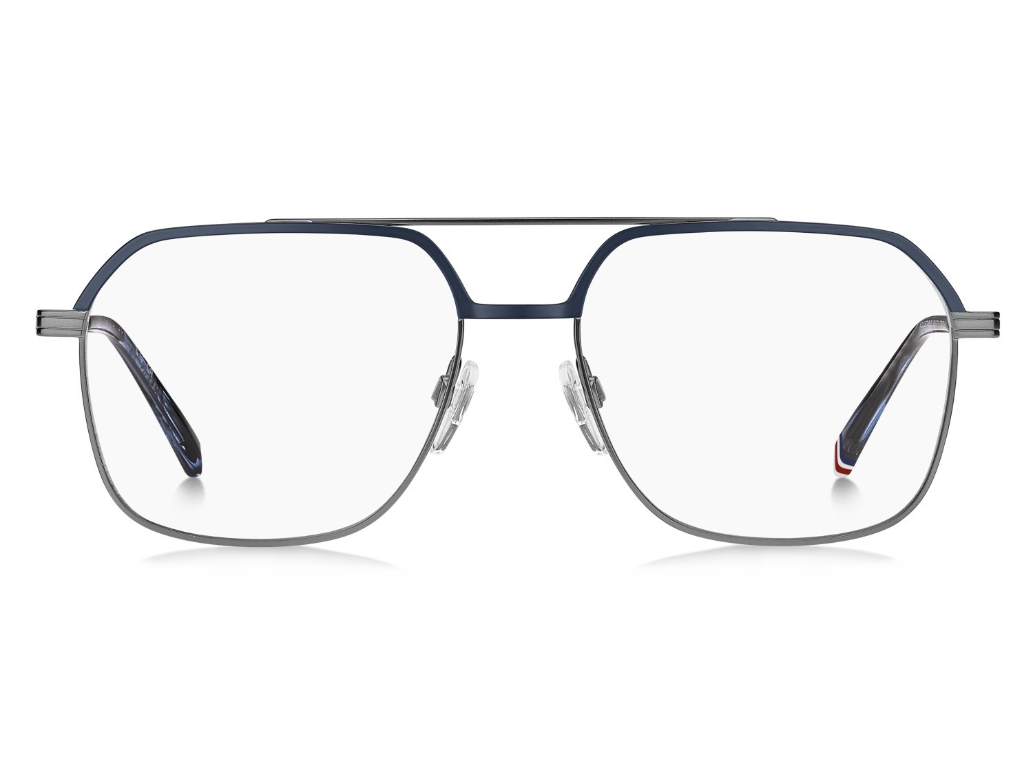 Occhiali da vista Tommy Hilfiger Th 2194 109424 5UV colore dark ruthenium blue forma rettangolare 