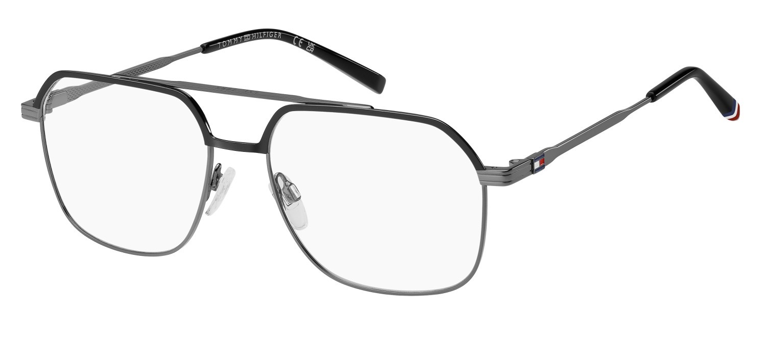 Occhiali da vista Tommy Hilfiger Th 2194 109424 KJ1 colore dark ruthenium forma rettangolare 