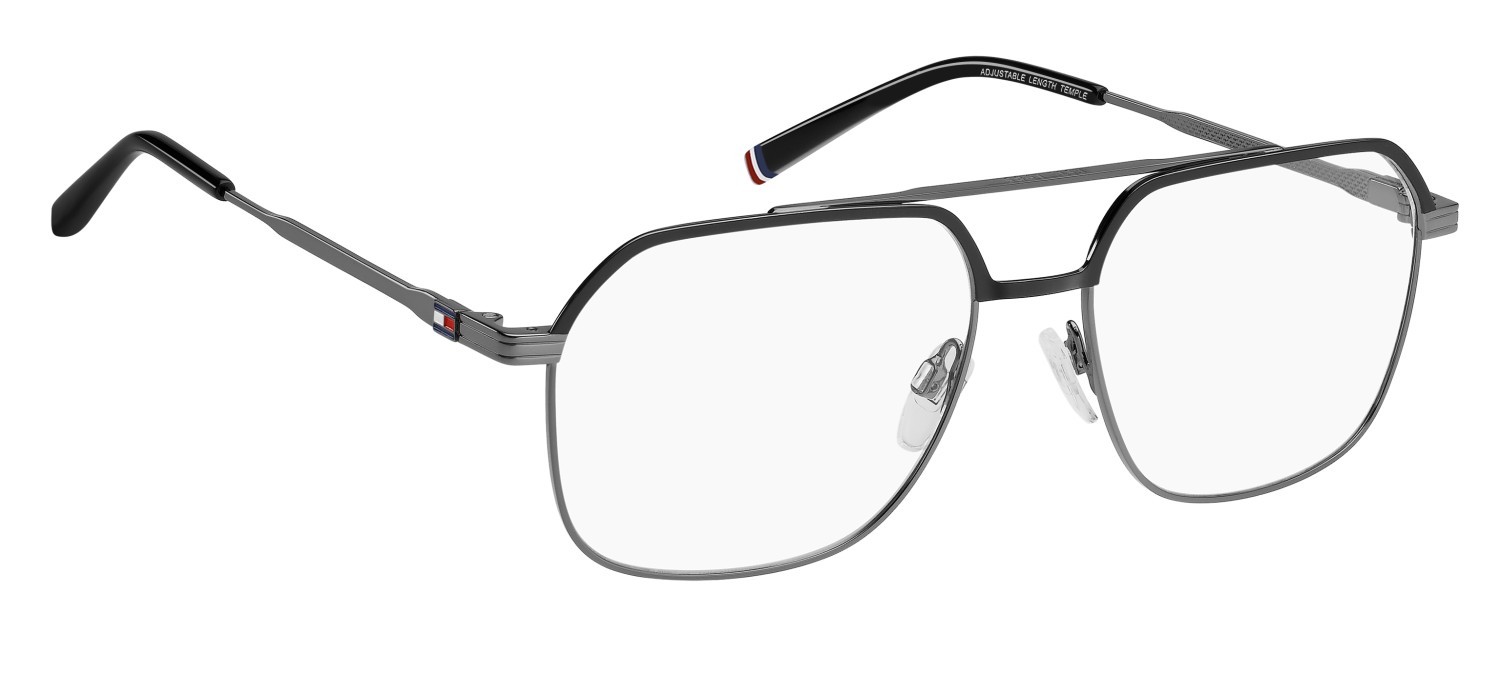 Occhiali da vista Tommy Hilfiger Th 2194 109424 KJ1 colore dark ruthenium forma rettangolare 