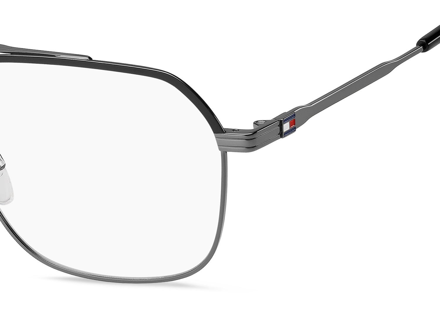Occhiali da vista Tommy Hilfiger Th 2194 109424 KJ1 colore dark ruthenium forma rettangolare 