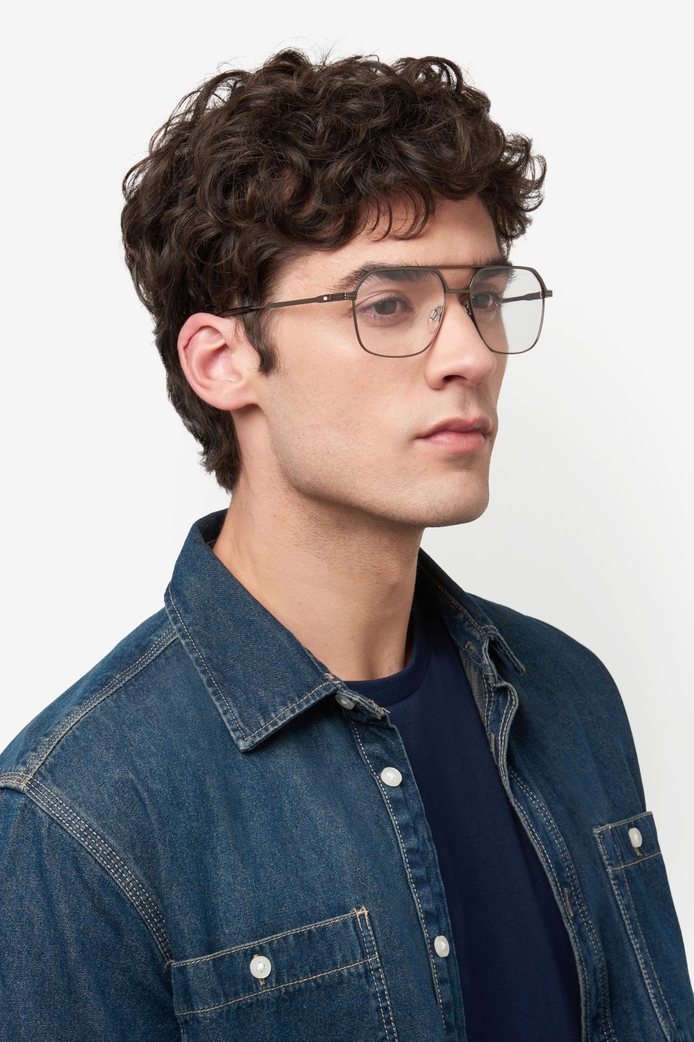 Occhiali da vista Tommy Hilfiger Th 2194 109424 SVK colore matte ruthenium black forma rettangolare 