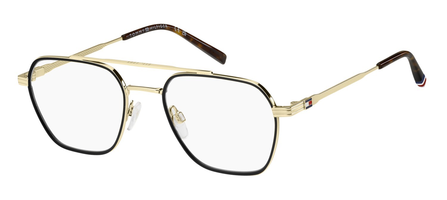 Occhiali da vista Tommy Hilfiger Th 2193 109425 J5G colore gold forma rettangolare 