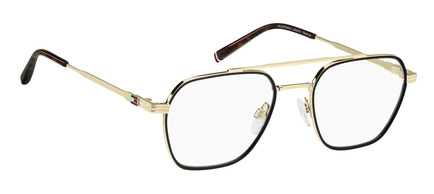 Occhiali da vista Tommy Hilfiger Th 2193 109425 J5G colore gold forma rettangolare 