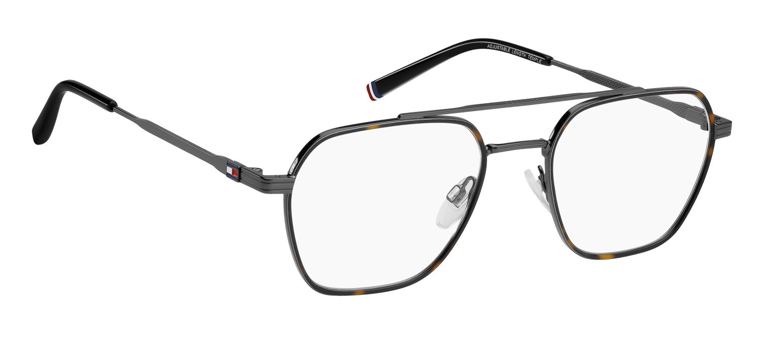 Eyeglasses Tommy Hilfiger Th 2193 109425 KJ1 color dark ruthenium shape rectangle 